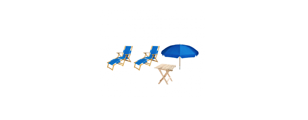Home Delivery Beach Service with Table